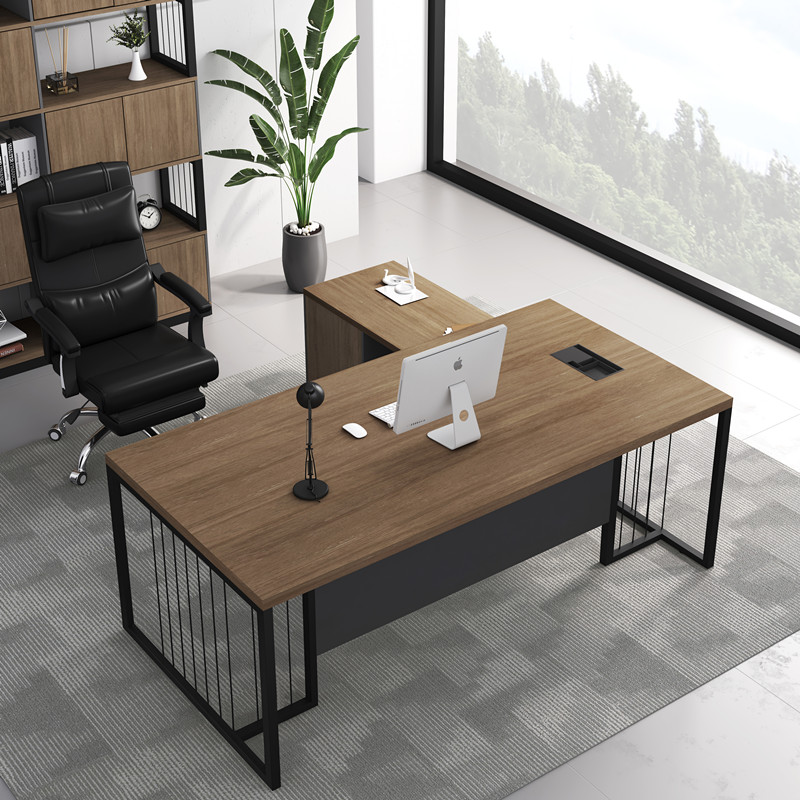 Desk Minimalist Modern Supervisor Desk Office Desk Single Computer Desk Owner Desk Chair Combination