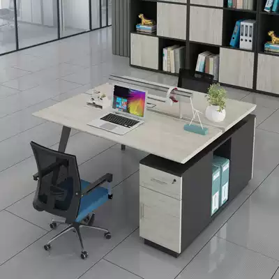 Staff office desks and chairs set simple modern staff training table 4 people screen multi-person partition work table