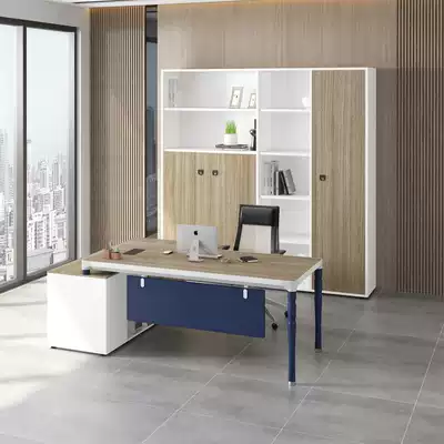 Boss office desk and chair combination office computer President desk manager supervisor desk simple modern into a business