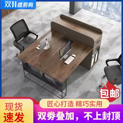 Staff office desk high Cabinet Office 2 4 employees computer Finance station staff computer desk