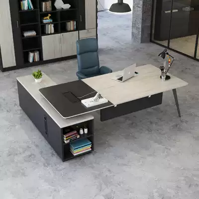 Boss desk, desk, supervisor desk, staff manager, president, large desk combination, simple modern office desk
