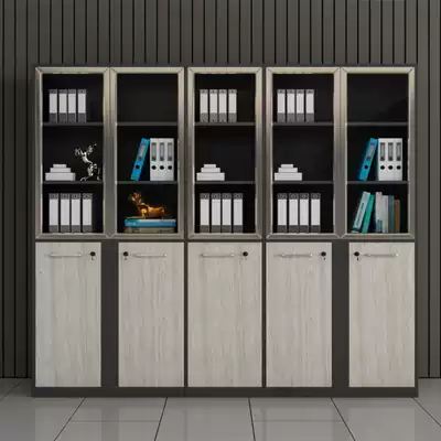 Storage filing cabinet office bookcase data filing cabinet with lock cabinet plate bookshelf with glass door storage cabinet