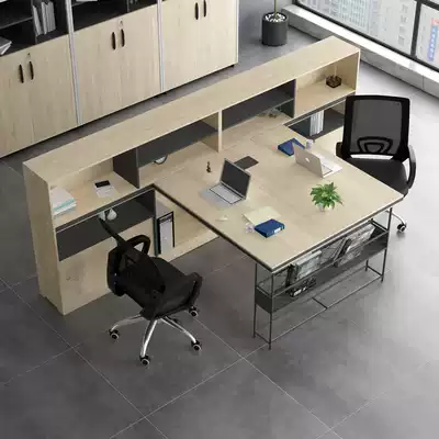 Staff four person desk simple modern work table screen double computer office table and chair staff table combination