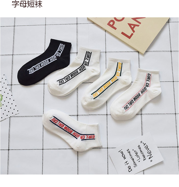 Vớ nữ vớ trắng nông miệng cotton dễ thương phần mỏng mùa xuân và mùa hè Hàn Quốc sóng Nhật Bản sọc sọc vớ vớ thủy triều - Vớ sợi tre vớ dài