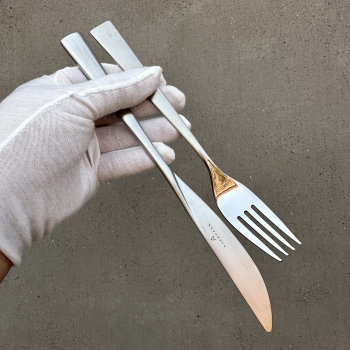 Auer 18-10 stainless steel steak knife and fork home western restaurant knife and fork suit matte