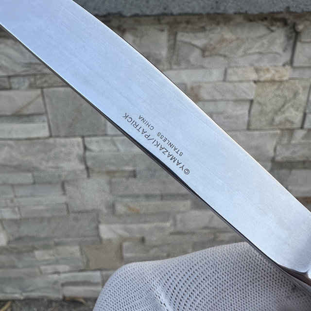 Sharp Japanese YAMAZAKI stainless steel western tableware steak knife thickened household western tableware knife