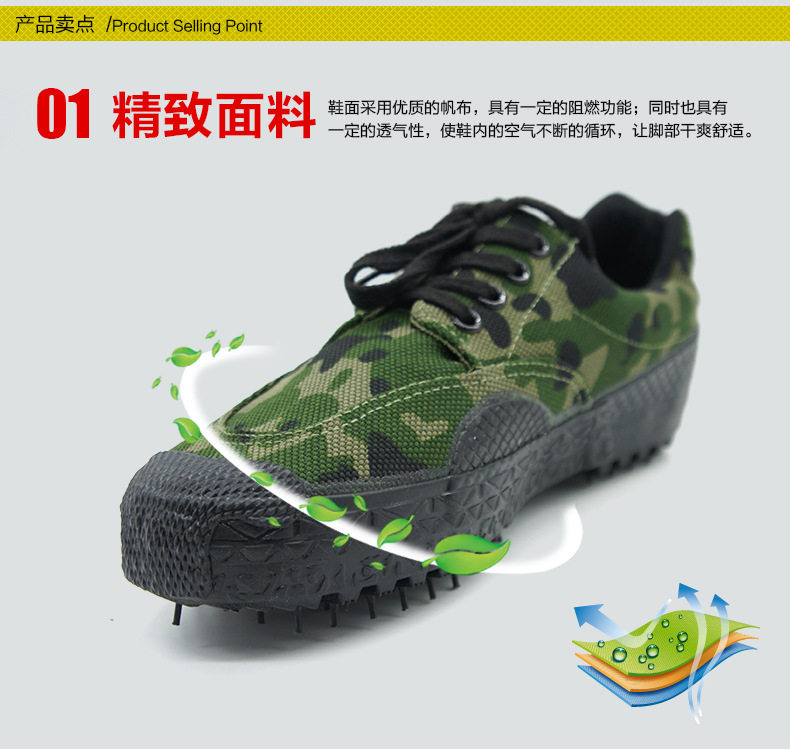 Bottes militaires pour homme - porter - Ref 1399583 Image 6