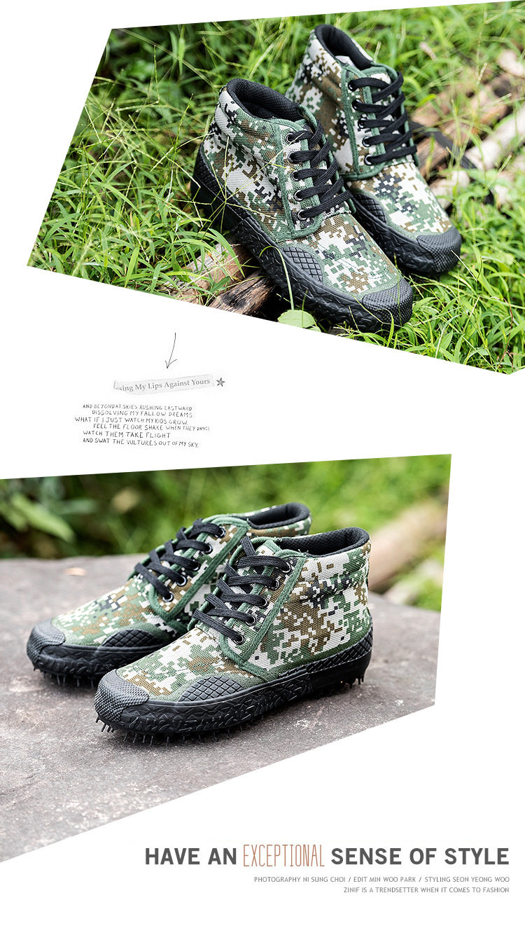 Bottes militaires pour homme - porter - Ref 1399584 Image 19