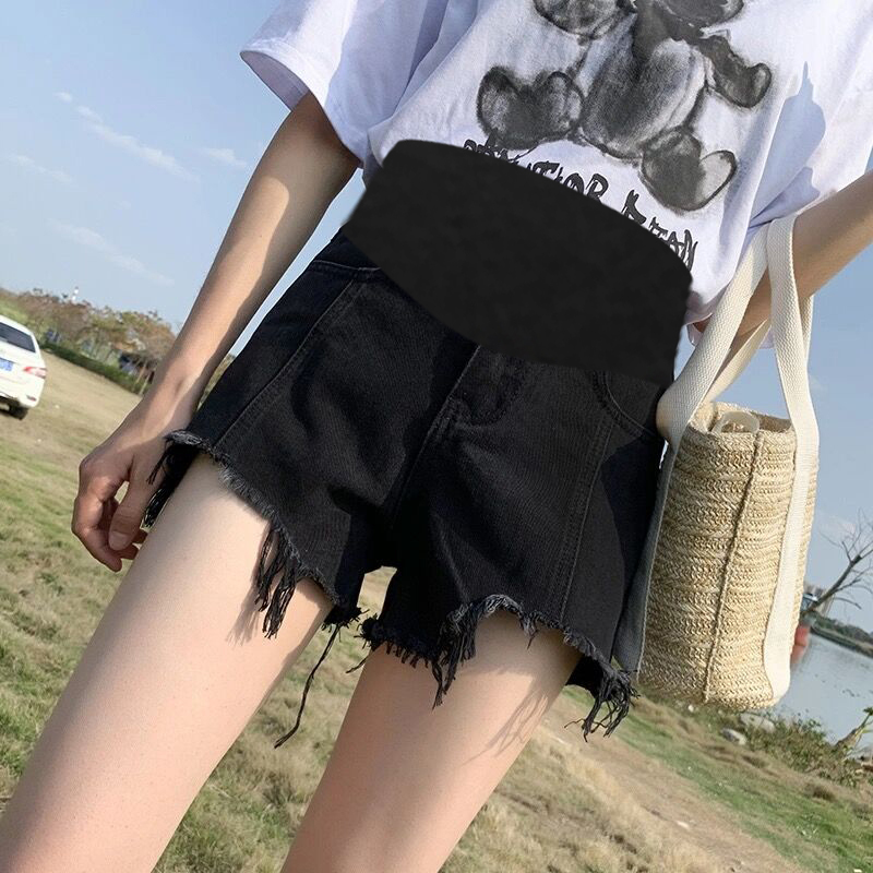 Maternity Shorts for Women, Summer Thin Denim Shorts, Summer Pants, Wide-Leg Loose Leggings, Summer Wear Maternity Shorts for Women, Summer Thin Denim Shorts, Summer Pants, Wide-Leg Loose Leggings, Summer Wear