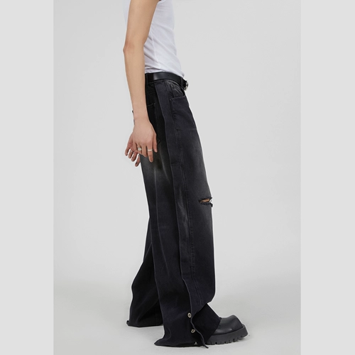 Прямые свободные джинсы, дизайнерские штаны, тренд сезона