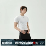 Базовая цветная футболка с коротким рукавом для отдыха, трендовая летняя одежда, круглый воротник, облегающий крой, в американском стиле