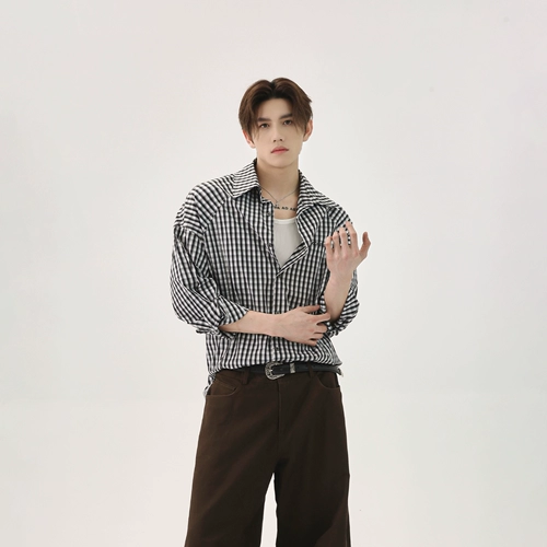 Ретро трендовая рубашка для отдыха, оверсайз