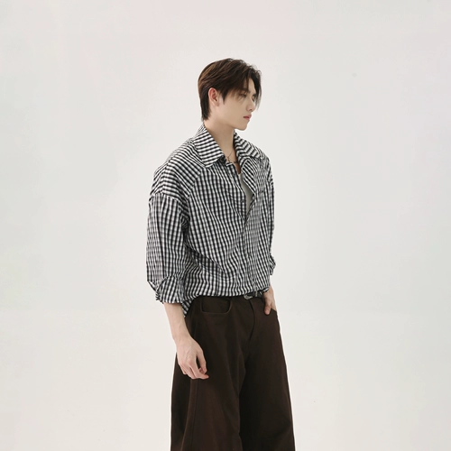 Ретро трендовая рубашка для отдыха, оверсайз