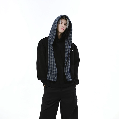 Ретро накидка, толстовка с капюшоном для отдыха, балахон, оверсайз