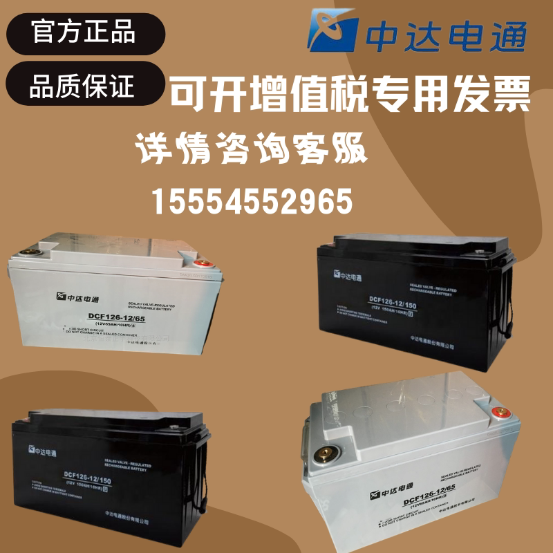Zhongda Dentsu 12v24AH38AH65AH100AH120AH150AH is free of maintenance upps solar storage batteries
