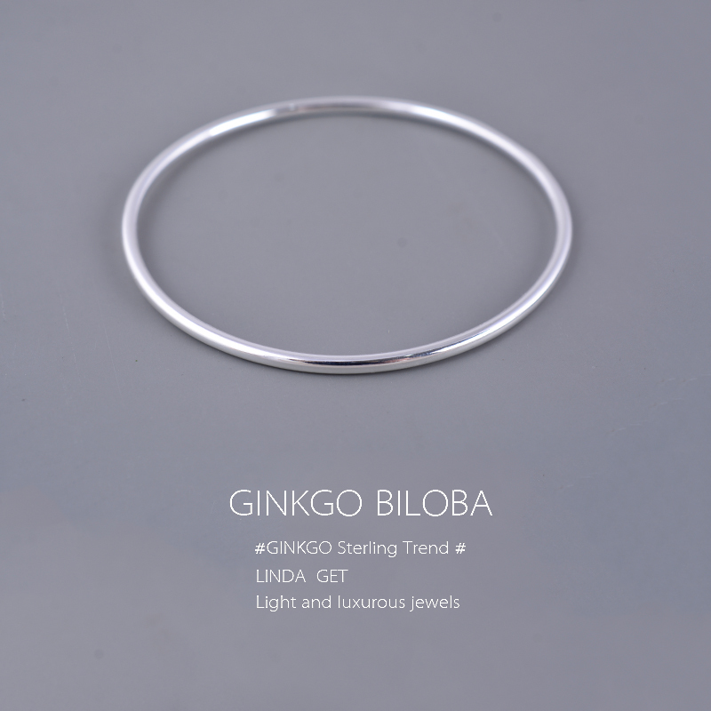 925 Sterling Silver Bracelet, Classic and Elegant, High-End Light Luxury, Niche Design, Closed-End, Simple Korean Style Bracelet for Women, Thin Circle ins Korea 925 Sterling Silver Bracelet, Classic and Elegant, High-End Light Luxury, Niche Design, Closed-End, Simple Korean Style Bracelet for Women, Thin Circle ins Korea