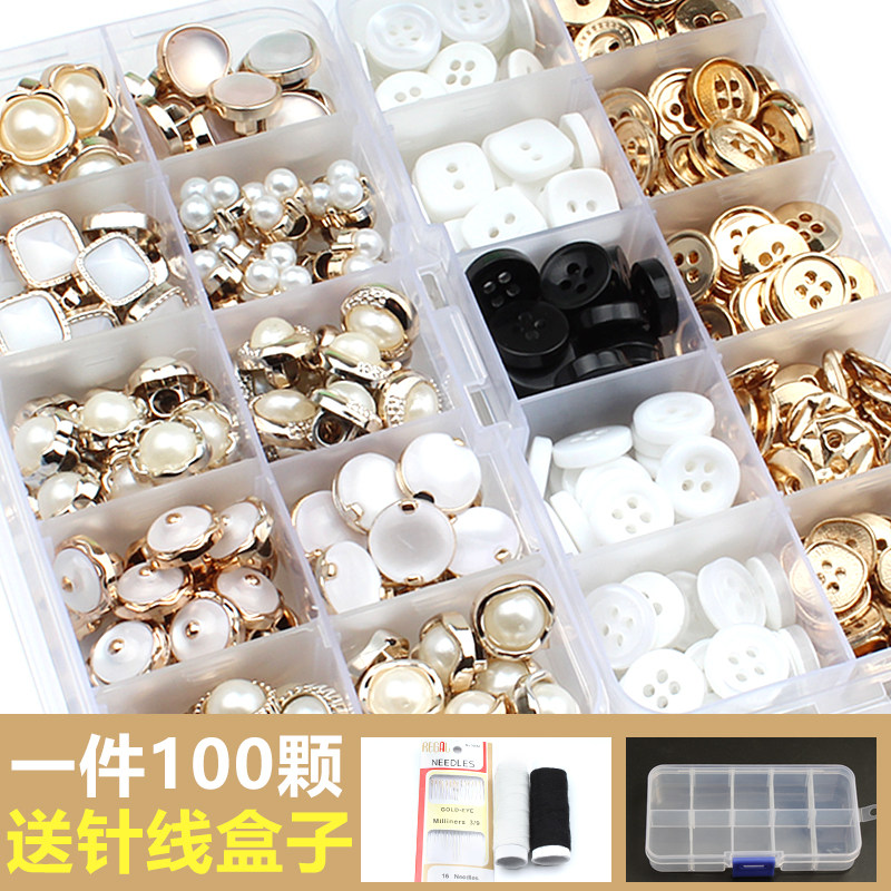 Upscale little fragrant wind metal pearls shirt sweater knit cardiolor buttons Clothing 100 Hitch to decorate