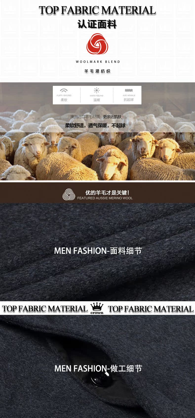 Blouson homme OSLO manches longues en Laine - Ref 3116533 Image 24