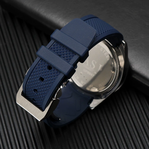 Совместимый ремешок для часов, силиконовые мужские часы, изогнутые аксессуары, 22мм
