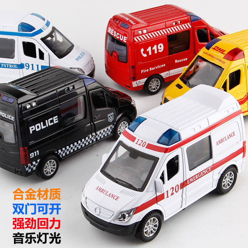 119 red ambulance dhl toy van