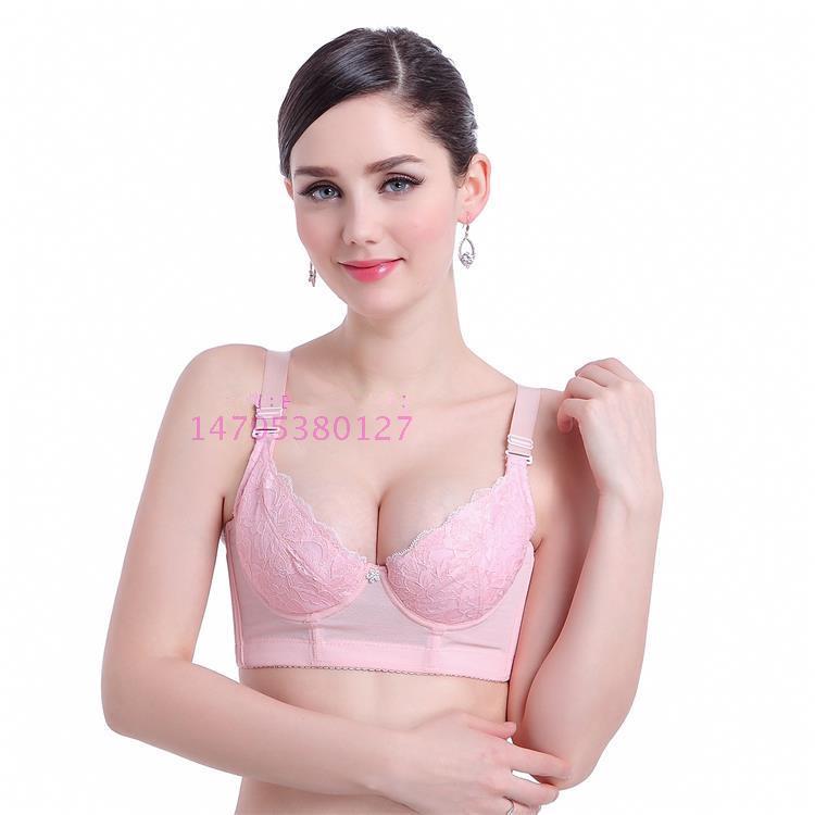 Beauty salon AT bra short France true love lover Pink breathable thin bra gathered breast Flandia FD