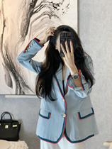 Spring fried street suit jacket female Korean version of high-grade retro English style small suit temperament design sense niche jacket