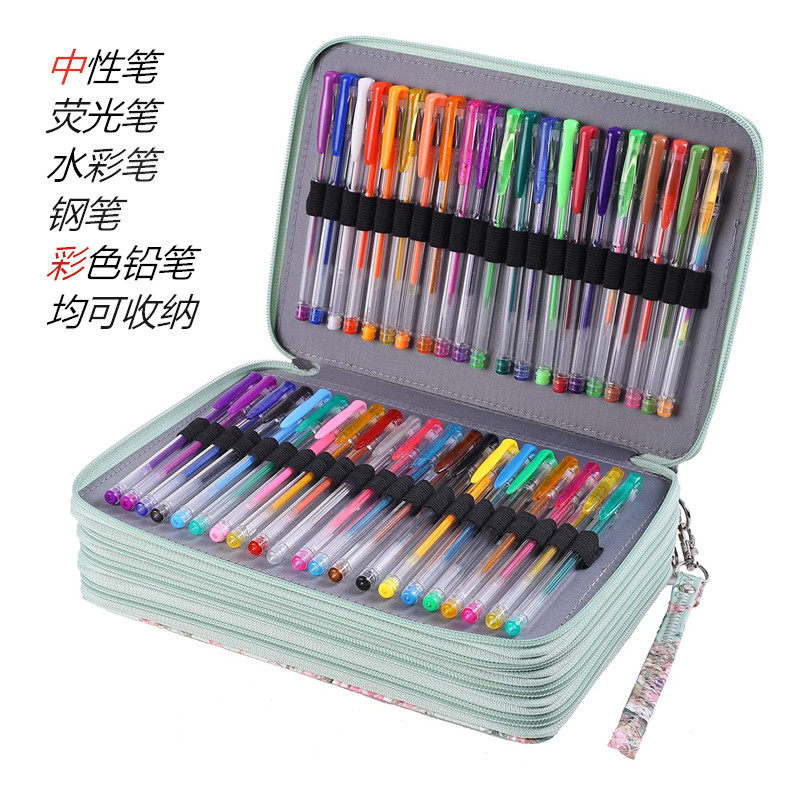 96-hole highlighter gel pen fountain pen watercolor pen color pencil storage pen bag art painting pen curtain box