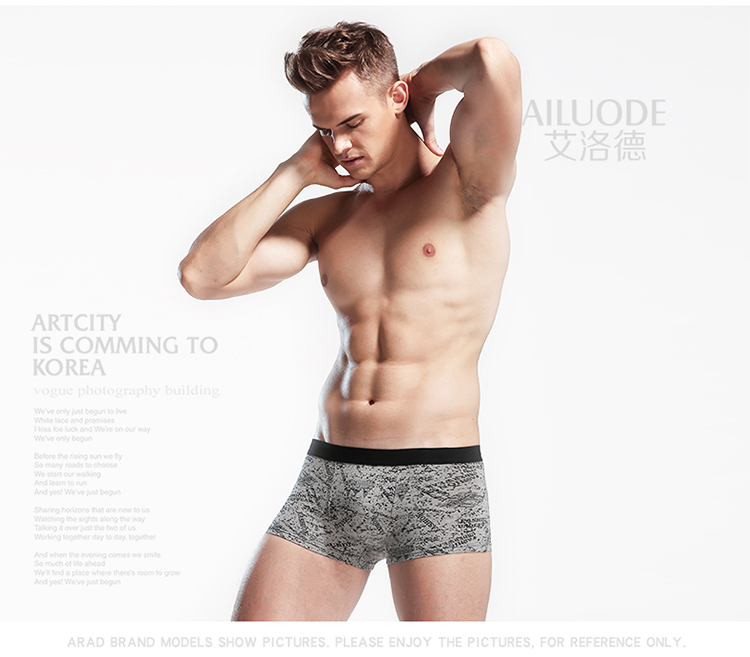 Ai Luode đồ lót nam võ sĩ nam cotton nguyên chất modal bốn góc quần short đầu thanh niên mùa hè thoáng khí quần đồ lót nam