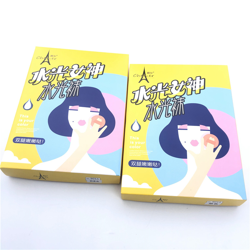 Chenr Spring and Autumn thin water socks really skin slip gray one pants milk tea bottom pantyhose 9011 woman