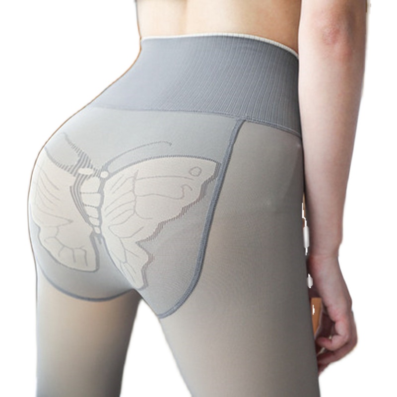 Morning 9055 Air sister gray autumn winter pants fake meat and plus thick leg artifact woman