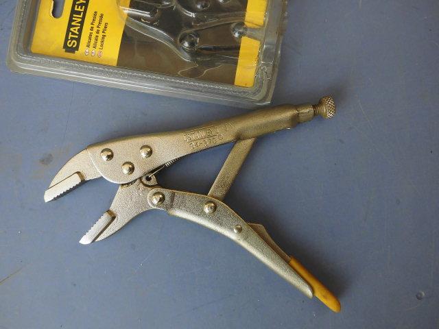 Old section Stanley Stanley Stanley Straight Tooth Vigorous Pliers 7 Inch Flat Mouth Vigorously Pliers 84-370 Welding clamping tool