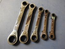 British double head ratchet wrench 5 sets of labour-saving plum wrench two-way quick wrench reversing quick wrench