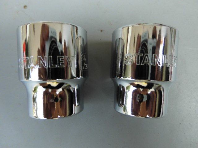 Stanley STANLEY English Hexagonal Short Sleeves 1 2 Series 12 5mm Standard sleeve head chrome vanadium steel sleeve