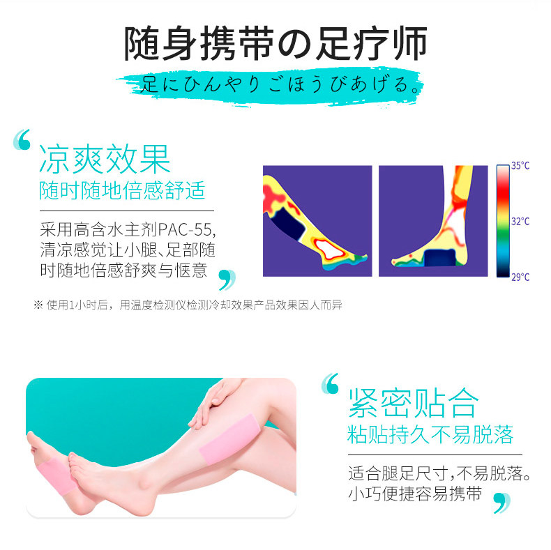 日本 Lion 狮王 休足时间 舒爽足贴18片 图6