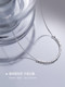 999 Pure Silver Square Necklace Women's 2025 New High-end Light Luxury Niche Clavicle Chain Atmosphere Accessories