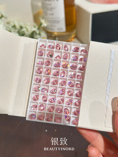 999 Pure Silver Sparkling Earrings for Ear Hole Earrings 2025 New Hot Style High-end Exquisite Earrings Women's Ear Bone Nails