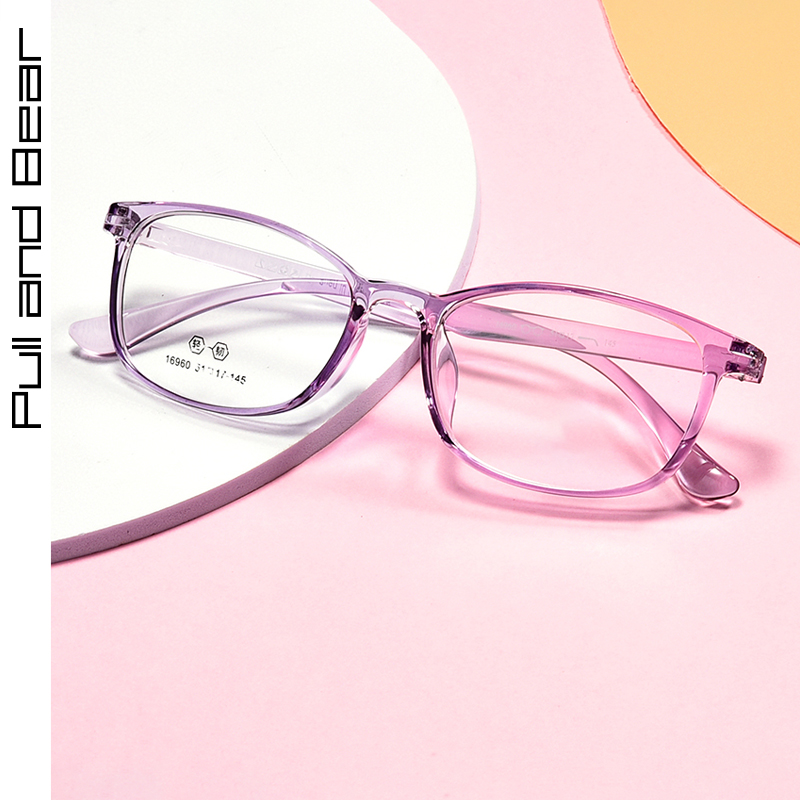 Ultra light tr90 vegetarian glasses Women's net red Nearsightedness Glasses can be matched with degree retro Art and art Eye frames male