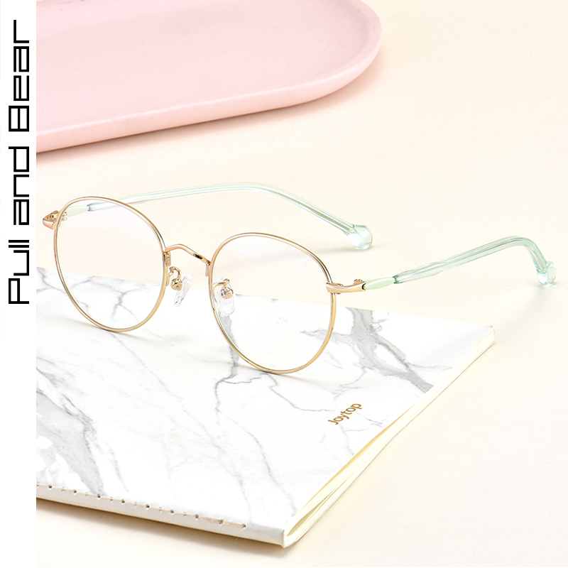 Small face myopia glasses women ultra-light can be equipped with anti-blue radiation computer eye protection flat glasses frame women have degree men