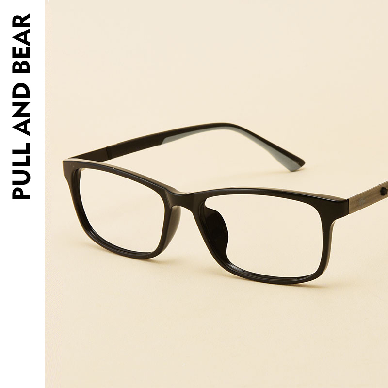 Black frame eye frame ultralight TR90 full frame square myopia glasses sports spectacle frame accessories mirror anti-slip student male and female