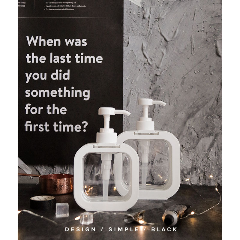 ins wind simple white sub-bottling hand sanitizer shampoo press cold wind sub-bottling Nordic