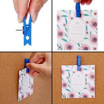 20 Color Pieces Pin Creative Cute Photo Wall Decoration Stick Pin Clamp Piercing Clamp I-pin