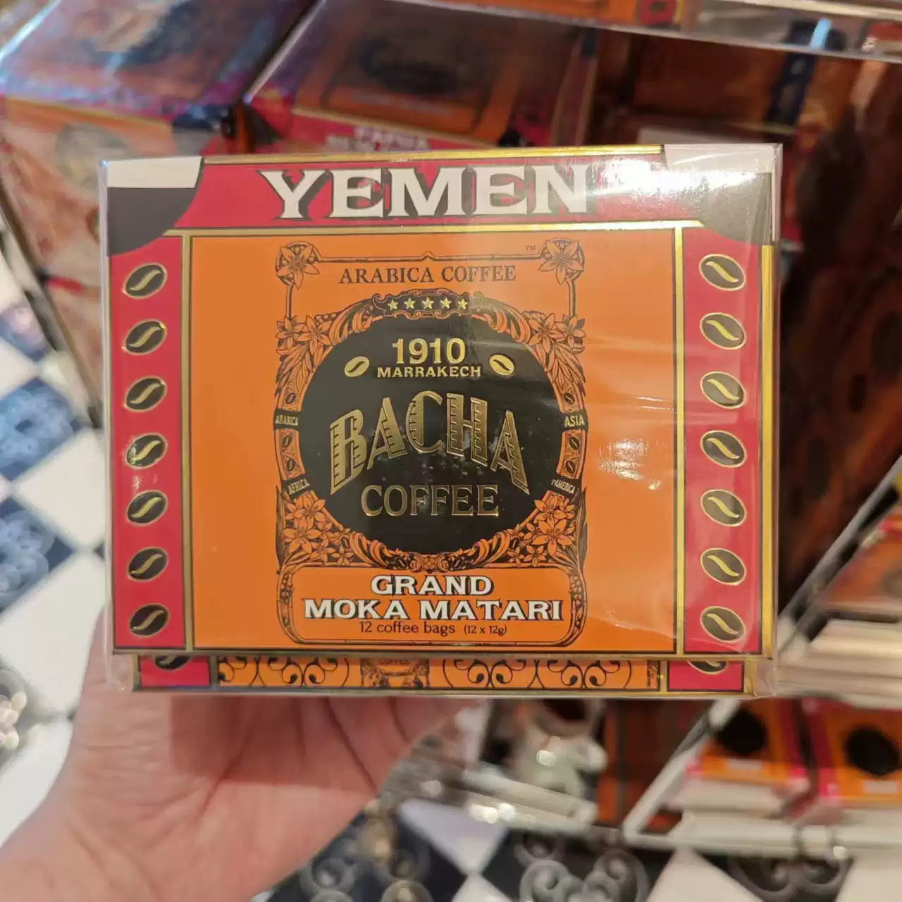 新加坡BACHA 1910挂耳咖啡系列现货12包盒装阿拉比卡豆