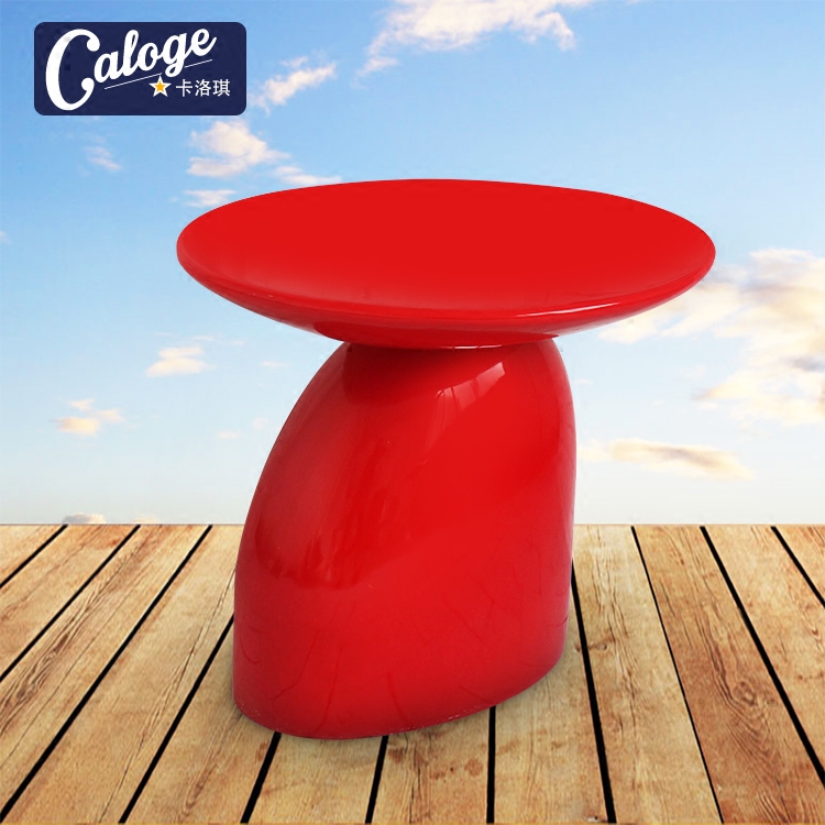 Mushroom Tea Table Creative Round Fiberglass Living Room Elliptical minimalist modern full-fit desk a few