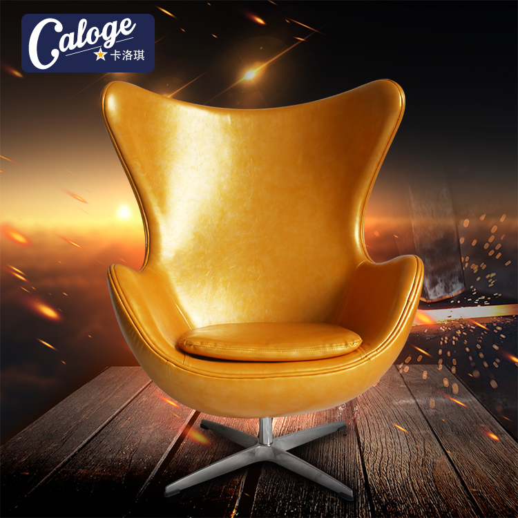 Nordic Fashion Brief Egg Chair Egg-shaped Chair Eggshell Chair Casual Chair Swivel Chair Computer Chair Space Ball Chair Sample House Display Centre