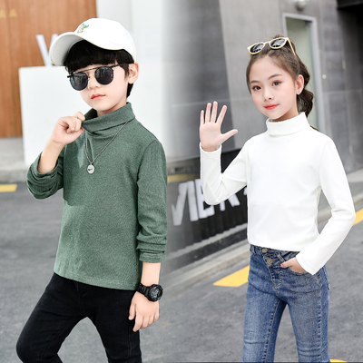 儿童高领打底衫男童长袖T恤