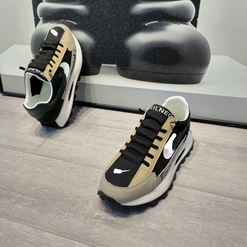 Slip-On Men's Shoes, Thick-Soled Dad Shoes, New Summer Style Mesh Breathable Casual Shoes, Lightweight Soft-Soled Men's Sports Shoes