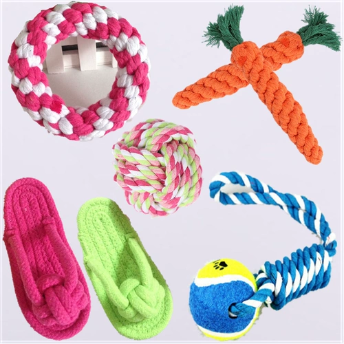 PET Product Puppy Toy игрушки игрушки, измельчение зубов, кусайте веревочный шар в канатный шар Тайский