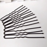 Черная стальная зажимная игольчатая железная карта волосы густой u -виде зажима зажима фрикадельки на головку