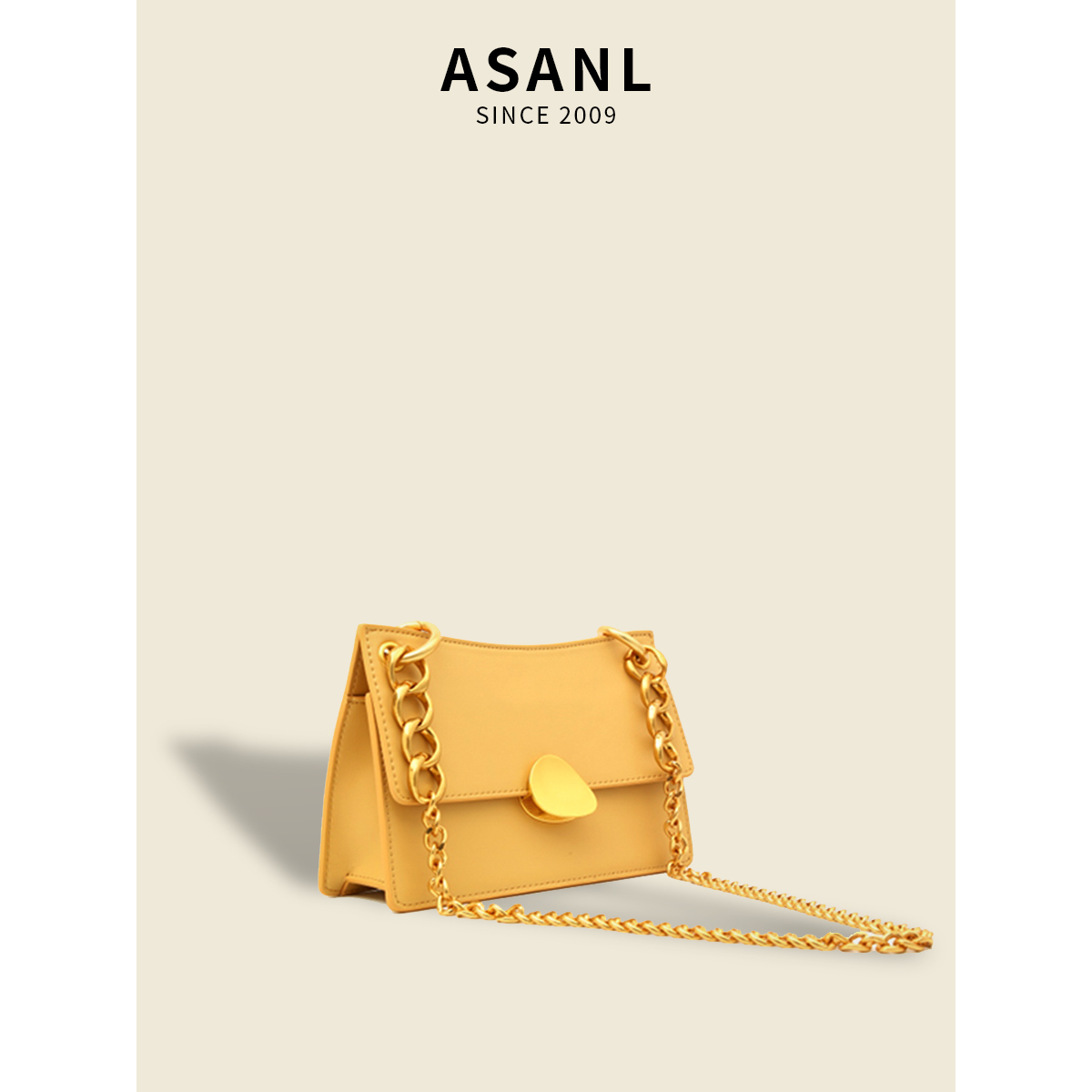 ASANL leather underarm bag shoulder bag 2022 new summer tide chain fashion mini small square cross-body women's bag