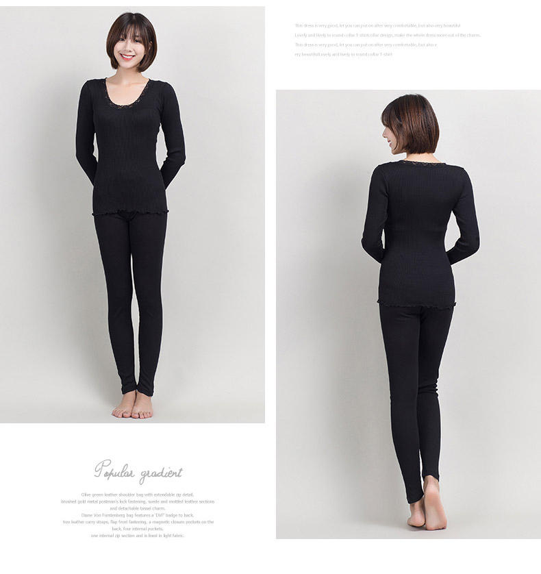 Lụa lụa cotton pha trộn dài tay phụ nữ Dệt kim lụa ấm quần xà cạp quần cotton an toàn quần mặc quần legging hàn quốc